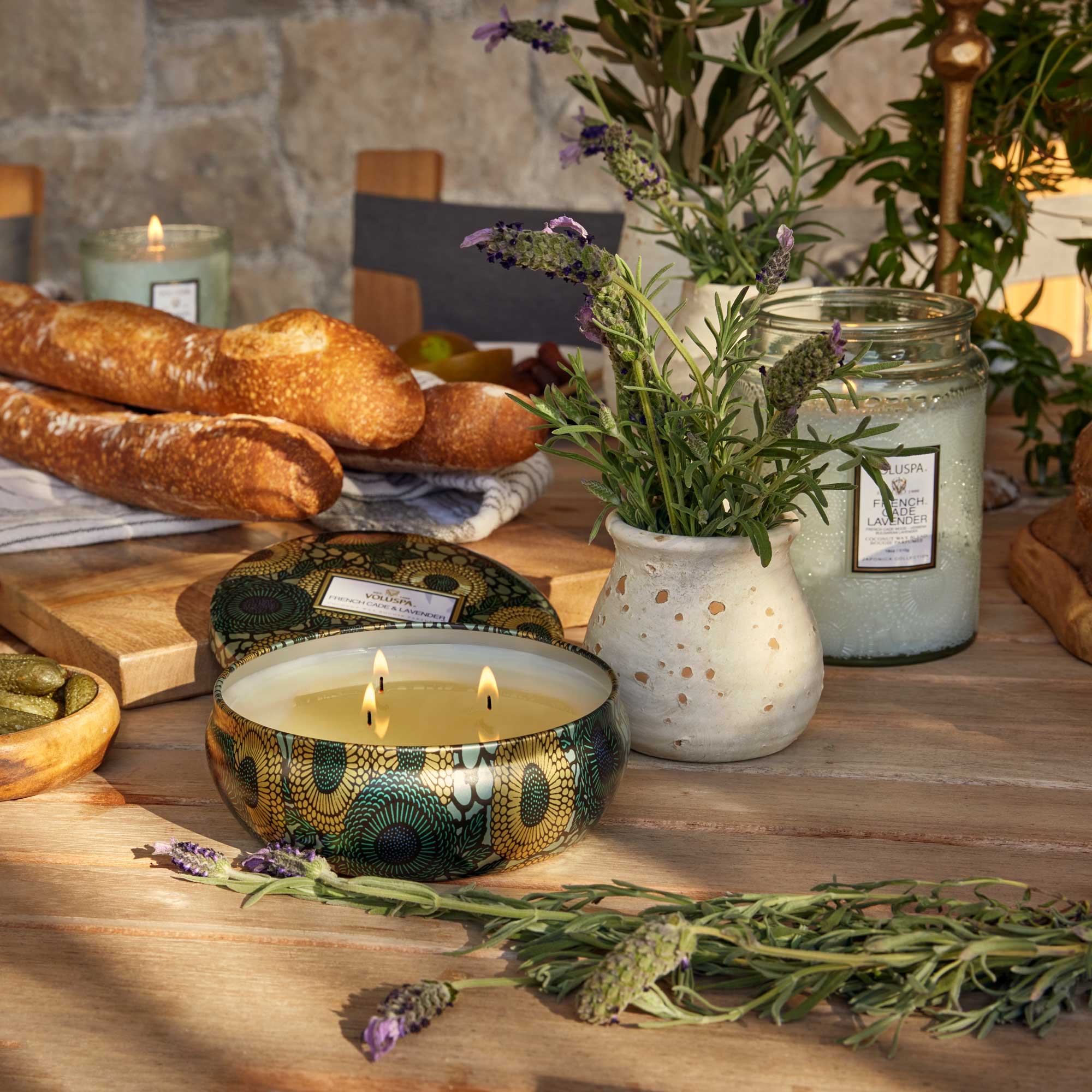 French Cade Lavender - 3 Wick Tin Candle - Image 3