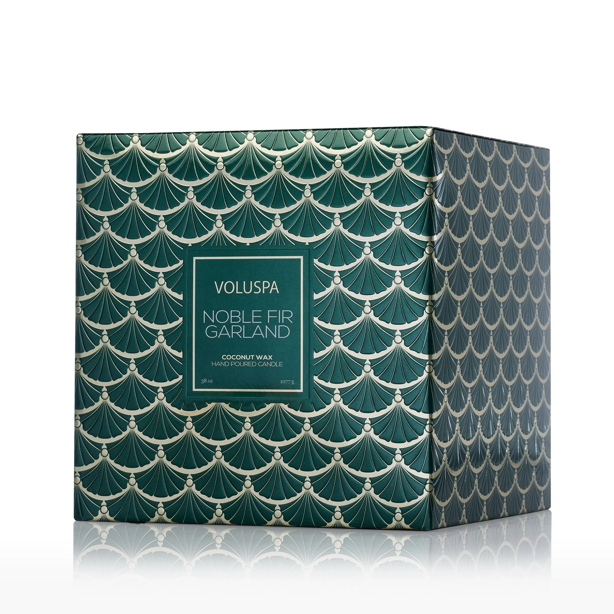 Noble Fir Garland - 3 Wick Hearth Candle - Image 6