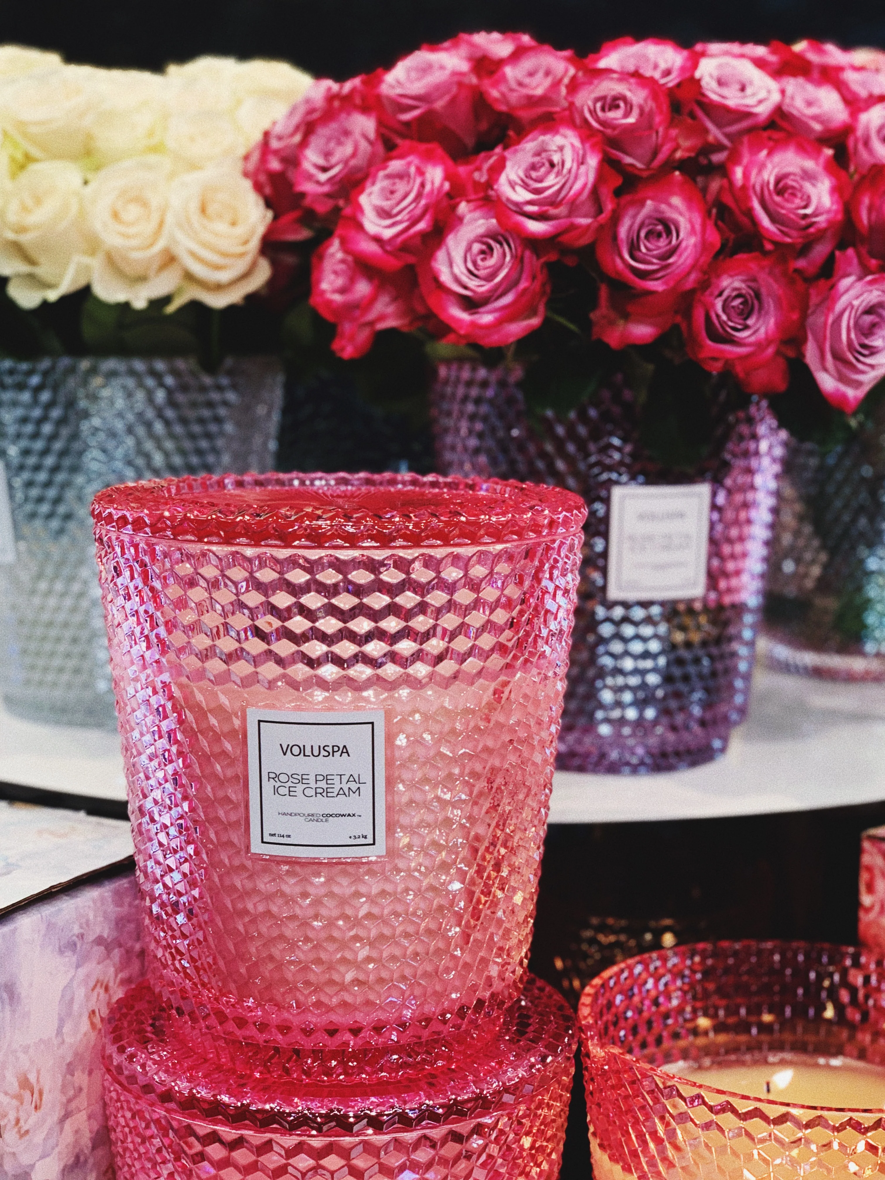 Rose Petal Ice Cream - 5 Wick Hearth Candle - Image 3