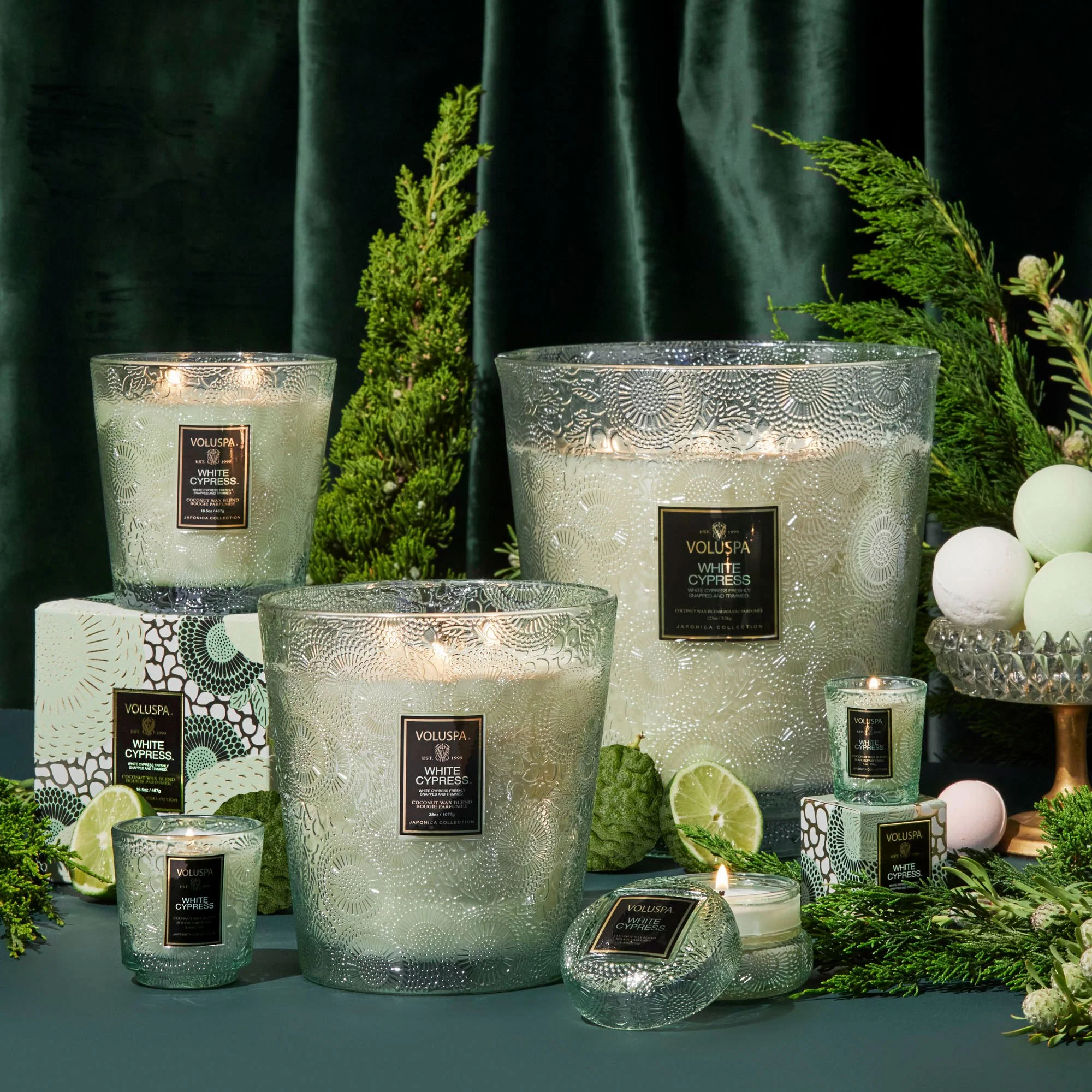 White Cypress - 5 Wick Hearth Candle - Image 3